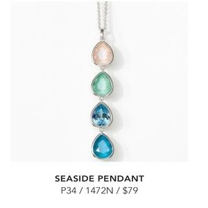 LAST ONE!  Touchstone Crystal.  Brand new retired Seaside Pendant.